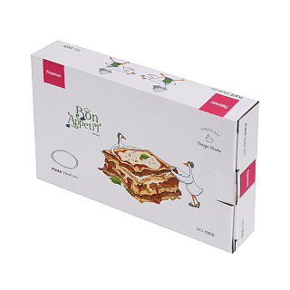 Ovāls šķīvis BON APPETIT 23x14 cm (porcelāns)