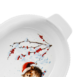 Ovāla cepamā forma HEDGEHOG 30x5 cm (porcelāns)