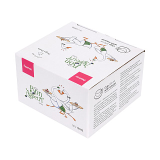 Krūze BON APPETIT 220 ml ar apakštasīti (porcelāns)