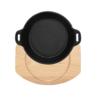 Čuguna panna 18 cm uz koka statīva