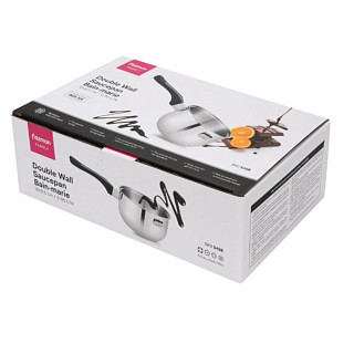 Double wall saucepan bain-marie 16x9.5 cm / 0.95 LTR without lid (stainless steel)