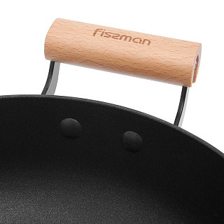 Sautējamā panna SEAGREEN 28x8 cm / 4L ar stikla vāku (vieglināts emaljēts čuguns ar pārklājumu)