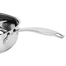 Sauce pan EXCLUSIVE PRO 16x8 cm / 1,5 LTR with glass lid (stainless steel)