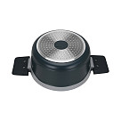 Stockpot Luxuria 20x10 cm / 2.5 LTR with glass lid with induction bottom (aluminium with non-stick coating)