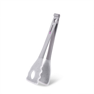 Multi-purpose tongs MAURIS GREY 28 cm (nylon + silicone)