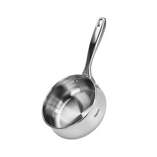 Puodukas ABSOLUTE PRO 16x7,5 cm / 1,5 l su stikliniu dangčiu (nerūdijantis plienas)