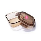 Container with PP lid 13x13x5 cm / 520 ML (borosilicate glass)