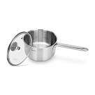 Sauce pan MASTER CHEF 18x10 cm / 2,3 LTR with glass lid (stainless steel)