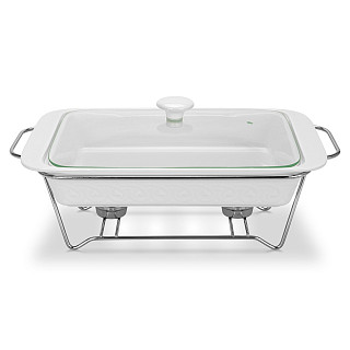 Rectangular chafing dish Parmigiano 36.7x22.8x6.3 cm / 2.3L (porcelain)