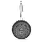Kausiņš HERITAGE PRO 18x8 cm / 1,8 L ar stikla vāku (nerūsējošais tērauds ar pretpiedeguma pārklājumu)