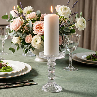 Pillar candle holder 10х14 cm (glass)