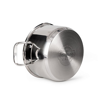 Stockpot ADELIE 20x11.5 cm / 3.5 LTR with glass lid (stainless steel)