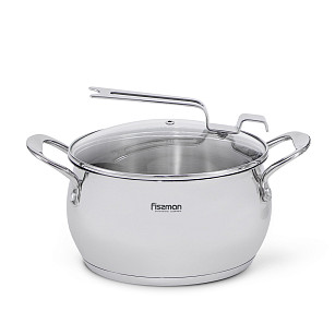 Casserole Vita 3.5 l with glass lid (stainless steel)