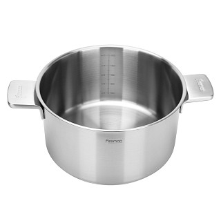 Puodas MASTER CHEF 24x13 cm / 5,4 L su stikliniu dangčiu (nerūdijantis plienas)