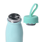 Double wall vacuum bottle Bear 450 ml (stainless steel), light green
