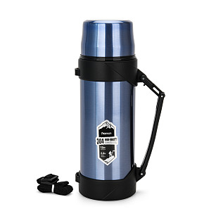 Double wall vacuum flask 2000 ml purple (stainless steel)