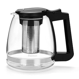Tējkanna 1600 ml ar tērauda filtru (stikls) Tējkanna 1600 ml ar tērauda filtru (stikls)