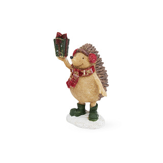 Figurine "Hedgehog giving a gift" 6.5х4.5х9.5 cm (polyresin)