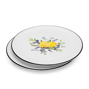 Plate set PROVENCE 21 cm x 2 pcs. (porcelain)