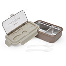2-compartment lunch box 800 ml / 20.5 × 13.5 × 7.8 cm (plastic)