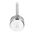Sauce pan MASTER CHEF 18x10 cm / 2,3 LTR with glass lid (stainless steel)