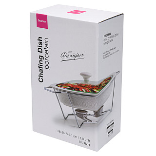 Oval chafing dish Parmigiano 36x25.7x6.1 cm / 1.9L (porcelain)