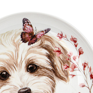Porcelain plate 14.5 cm Dog