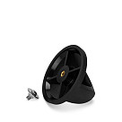 Stikla vāks 24 сm, melns