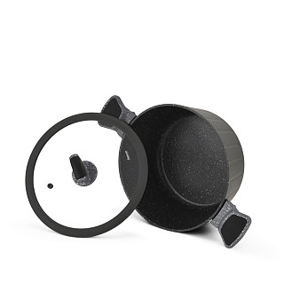 Кастрюля STELLA 24x11,5 см / 4,2 л со стеклянной крышкой