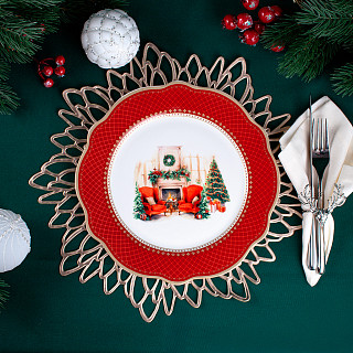 Lėkštė CHRISTMAS EVE 27 cm (naujas kaulinis porcelianas), art. 16026