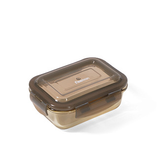 6531 FISSMAN Maisto saugojimo indas 14x10x4 cm / 370 ml su dangciu (stiklas)