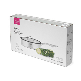 Deep frying pan FABIA 24 cm with glass lid