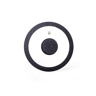 Stikla vāks Arcades 16 cm, melns Stikla vāks Arcades 16 cm, melns