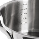 Кастрюля из нержавеющей стали индукционная 3,45 л / 20 см Fabia