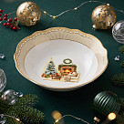 Салатник CHRISTMAS EVE 23,5x6,5 см, цвет ЗОЛОТОЙ (фарфор)