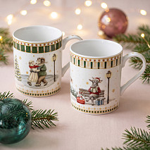 Krūžu komplekts MIRACLE 360 ml, 2 gab. (jaunais kaula porcelāns)