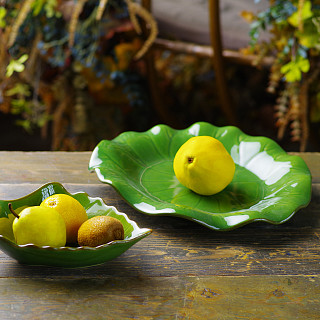 Plate GREEN 34x5 cm (ceramic)