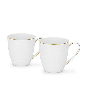 Puodelių rinkinys NOEMI 400 ml x 2 vnt. (naujas kaulinis porcelianas)