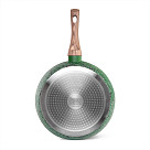 Deep frying pan MALACHITE 24x6.5 cm with induction bottom (aluminium with non-stick coating)