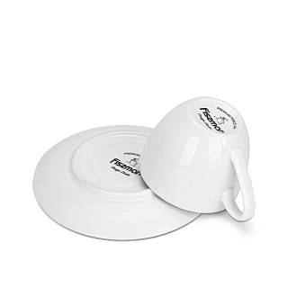 Puodeliai su lėkštutėmis 120 ml / 4 vnt. Floree (porcelianas)