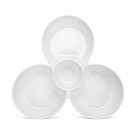 Divided plate 25.7х23.8х5 cm (porcelain)