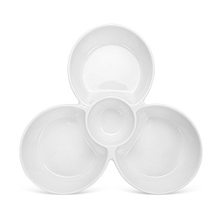 Divided plate 25.7х23.8х5 cm (porcelain)