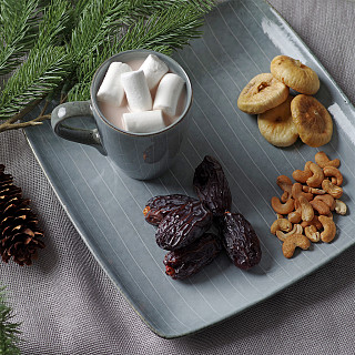 Square plate JOLI 26.5 cm (ceramic)