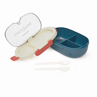 3-compartment lunch box 850 ml / 21.5 × 14.5 × 7 cm (plastic)