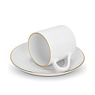Cups with saucers 100 ml / 4 pcs Floree (porcelain)