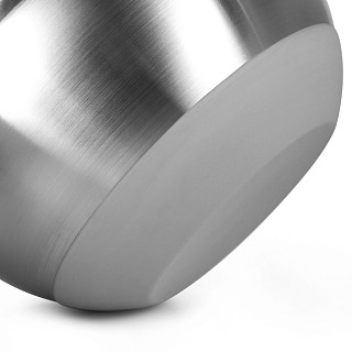 Mixing bowl 20x12 cm / 3 LTR with lid and silicone bottom (stainless steel)