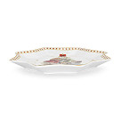 Daudzstūra formas šķīvis MIRACLE 20 cm (jaunais kaula porcelāns)