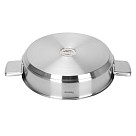 Shallow casserole PREMIUM ONE 26x6 cm / 2.7 LTR with glass lid (stainless steel)