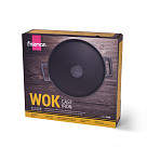 Wok keptuvė 30,6x8 cm / 3,1 l su plieniniu dangčiu (ketaus)