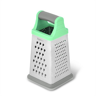 20cm four-sided grater with container (stainless steel)